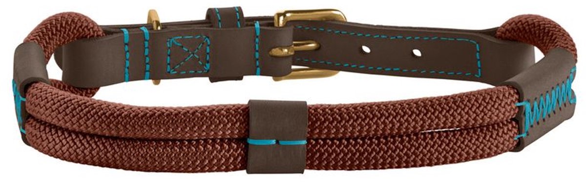 Hunter Halsband Malia Chocolade&Donkerbruin - Hondenhalsband - 65 cm