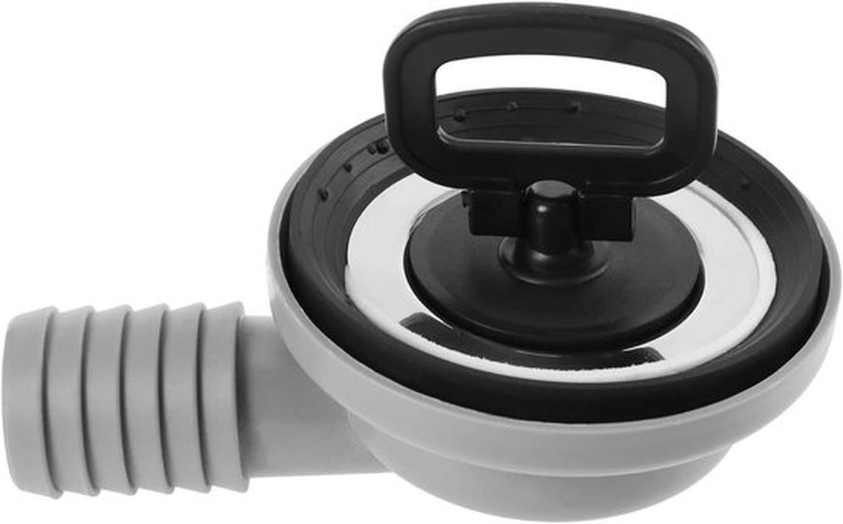 - Spoelbakfilter met afsluitdeksel - Roestvrij staal - Afvoergarnituur voor caravan, camper, boot.