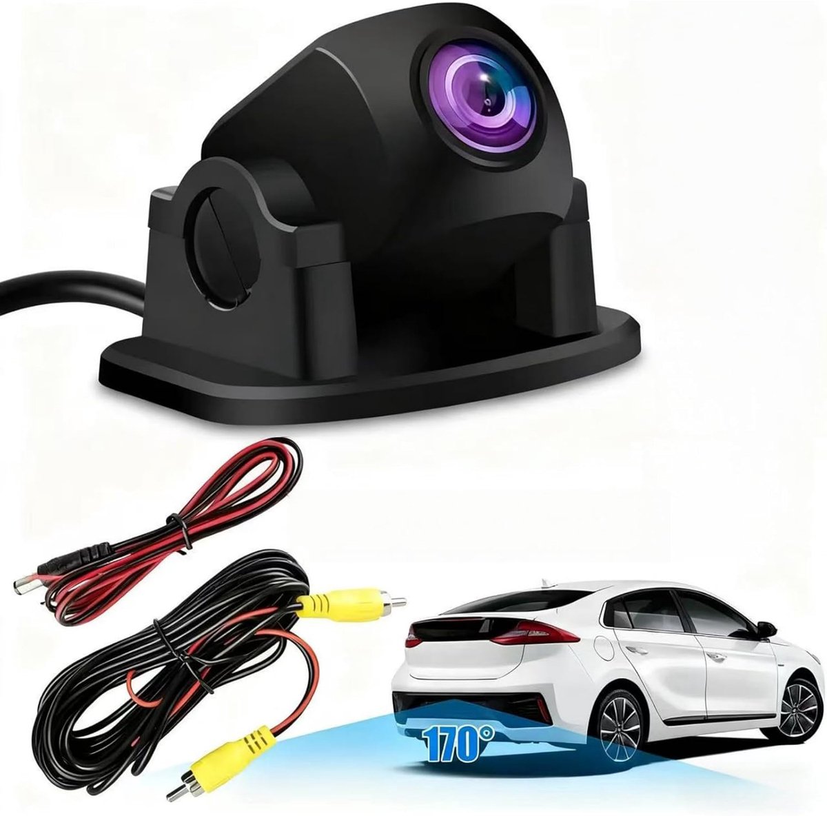 Achteruitrijcamera Voor Auto's - HD 1080P 170 Graden Brede Kijkhoek - Achteruitrijcamera Met Nachtzicht
