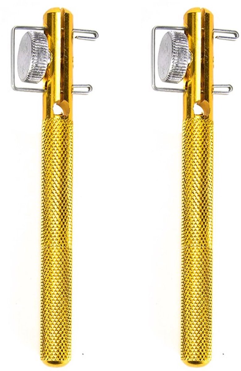 Handknoopgereedschap 2 Stuks - Aluminium Knoopringontwerp, Compact