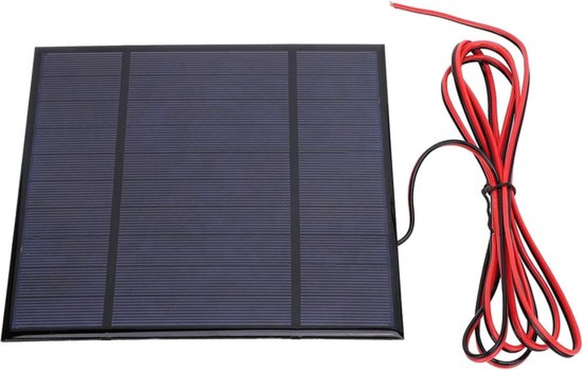 Mini Zonnepaneel 5V 4.5W met 78,7 Inch Kabel - Draagbaar en Sneeuwbestendig