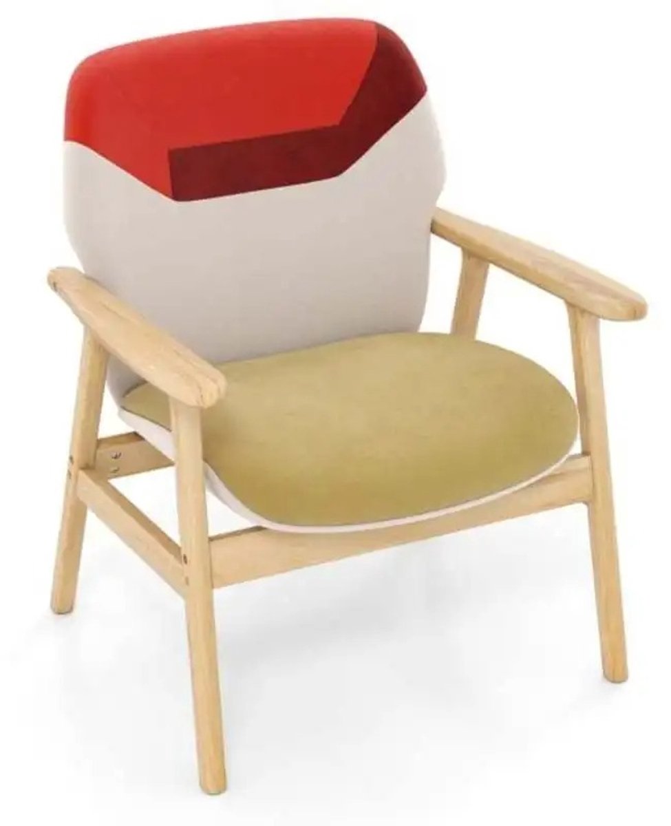Emvae Stoel - Fauteuil - Zetel - Met armleuningen - Gestoffeerd - 72 x 71 x 88 cm - Meerkleurig