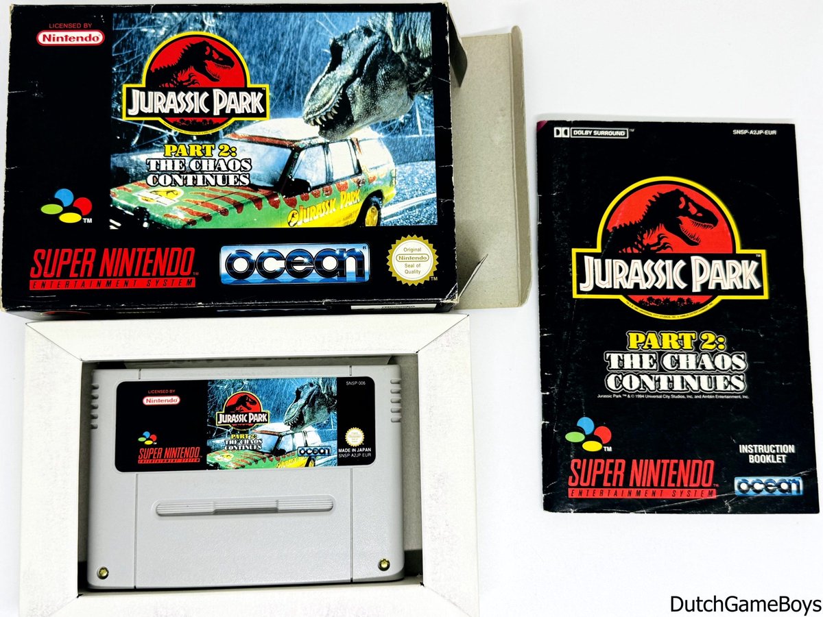 Super Nintendo / Snes - Jurassic Park - Part 2: The Chaos Continues - EUR