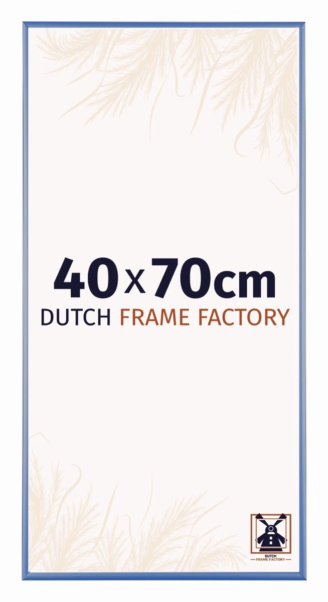 Fotolijst 40x70 cm - Aluminium - Staal Blauw - Kampen