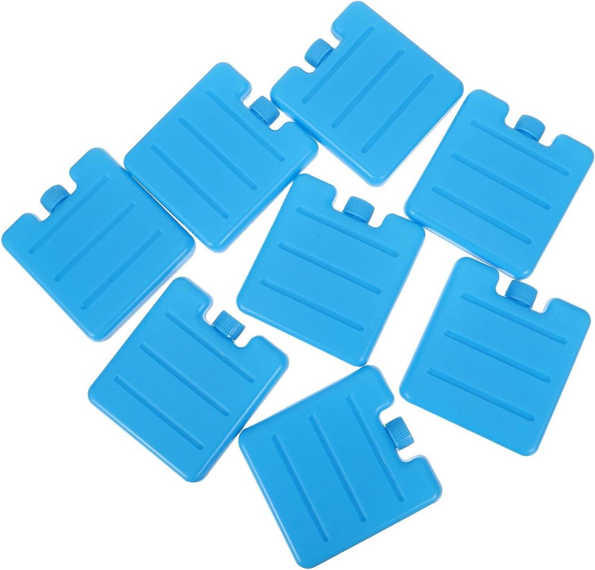 Herbruikbare Ijszakken - Vriesblokken Koelbox - Luchtkoeler Verhogen - Geen Stroom Nodig - 8 Stuks - Blauw