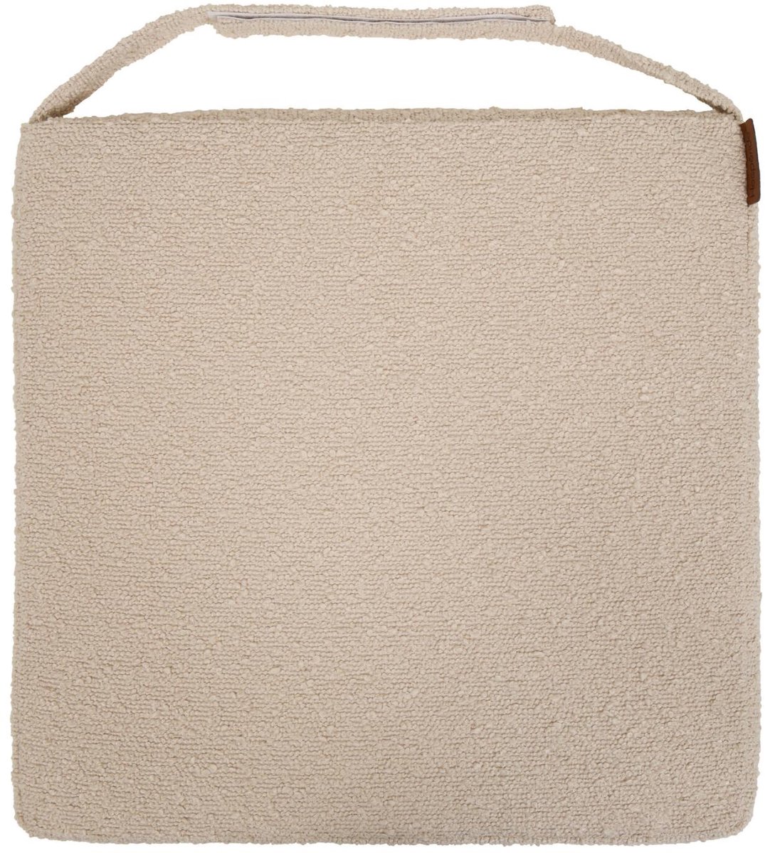 Hespiride stoelkussen Sofia - 40 x 40 x 4 cm - ecru - boucle - binnen/buiten