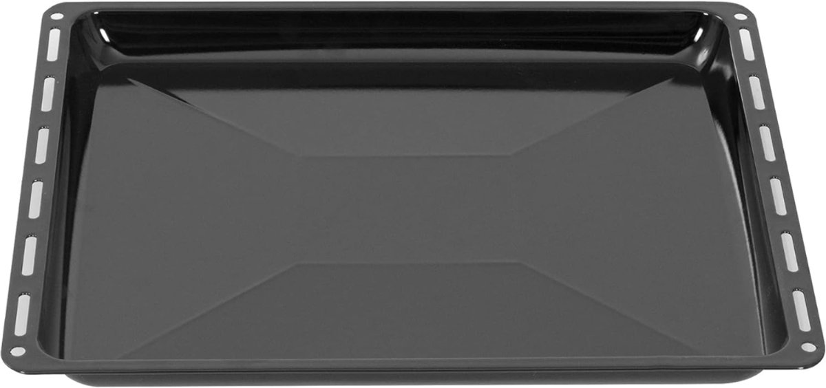 SNJY® Ovenplaat - Bakplaat Oven - Ovenrooster - Geëmailleerd - 45,5 x 37,5 cm - Zwart