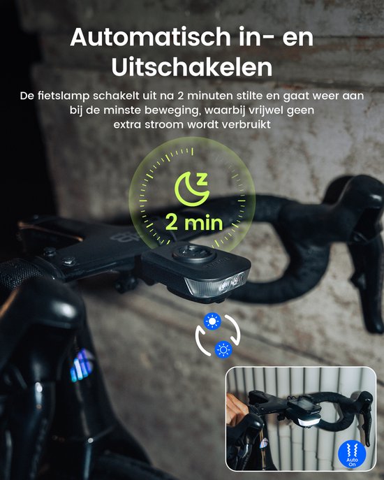 RAVEMEN FR500 500 Lumen Fietskoplamp voor Nachtelijk Fietsen-Compatibel met Garmin/Wahoo Fietscomputers-6 Modi USB-C -Automatisch aan/uit -IPX6 Waterdicht-geschikt voor racefietsen en stadsfietsen — afbeelding 4