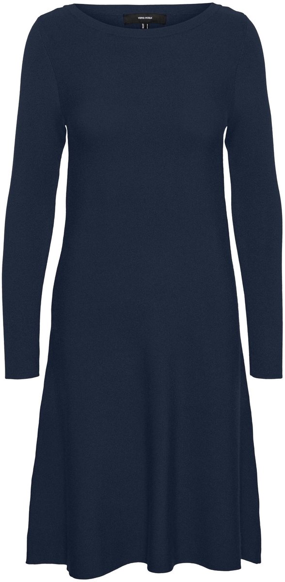 VERO MODA - VMNANCY LS BOATNECK DRESS GA EXC - Dames - Mini jurken