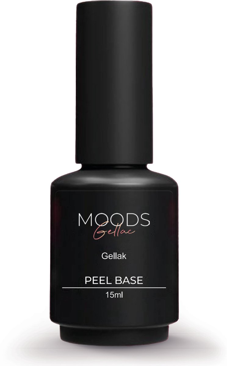 Moods Gellac - Peel Off Base Coat Gellak - Gel Nagellak voor Gelnagels - Peel Off Gellak - Transparant - 15ml