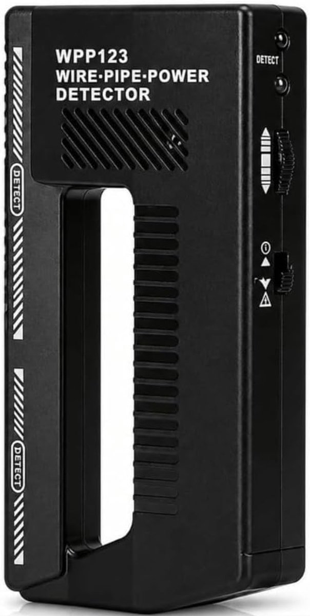QTTVBTNA -Draad En Pijp Detector – Muur Scanner Voor AC Draden En Metalen Buizen – Handgereedschap – Live Spanning Detectie – ABS Kunststof – Verstelbare Gevoeligheid – 1 Stuk