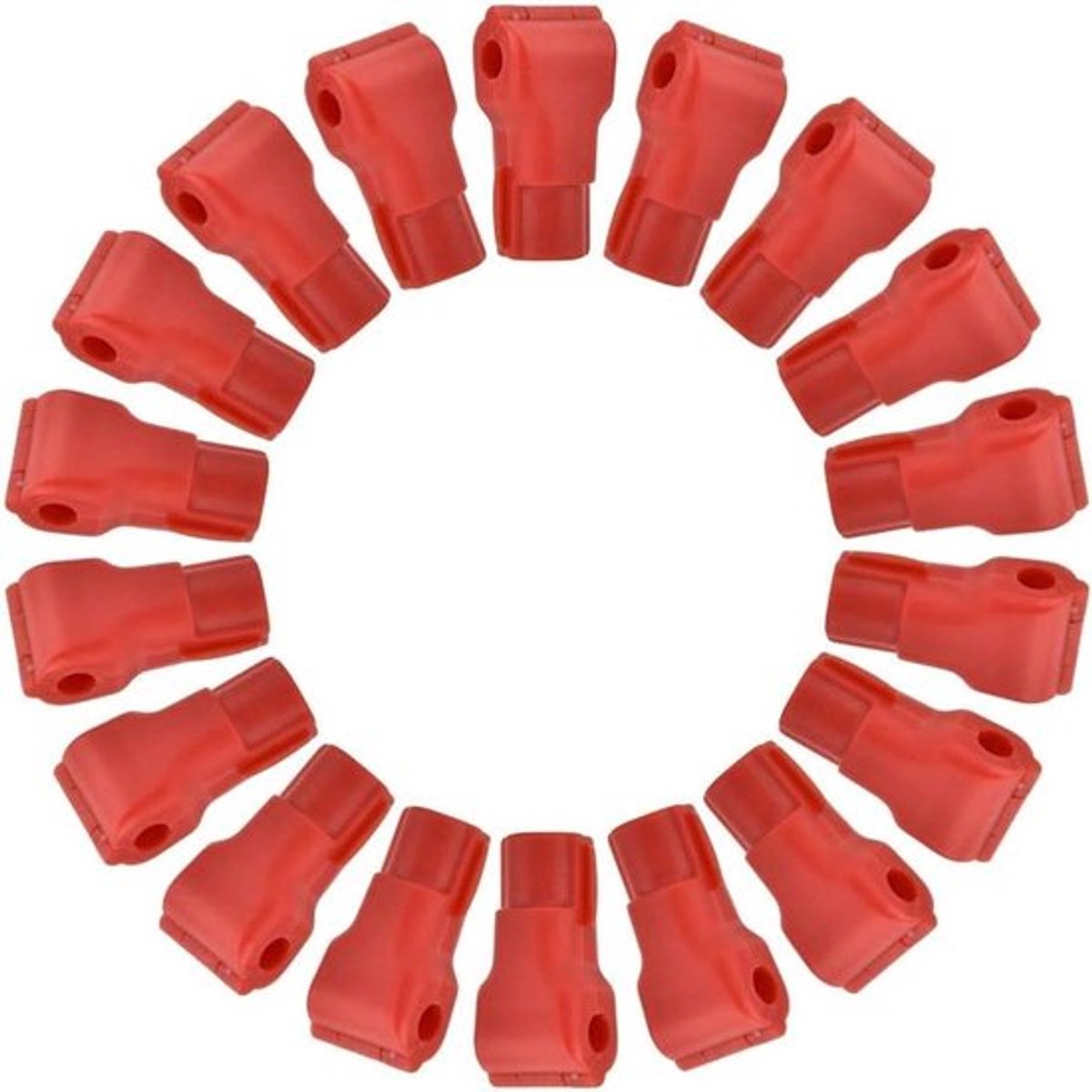 Peg Hook Locks - 100 stuks - Rood - Eenvoudige Installatie - Beveiligingsslot voor Supermarkt Haken - Anti-Diefstal Display - 7mm
