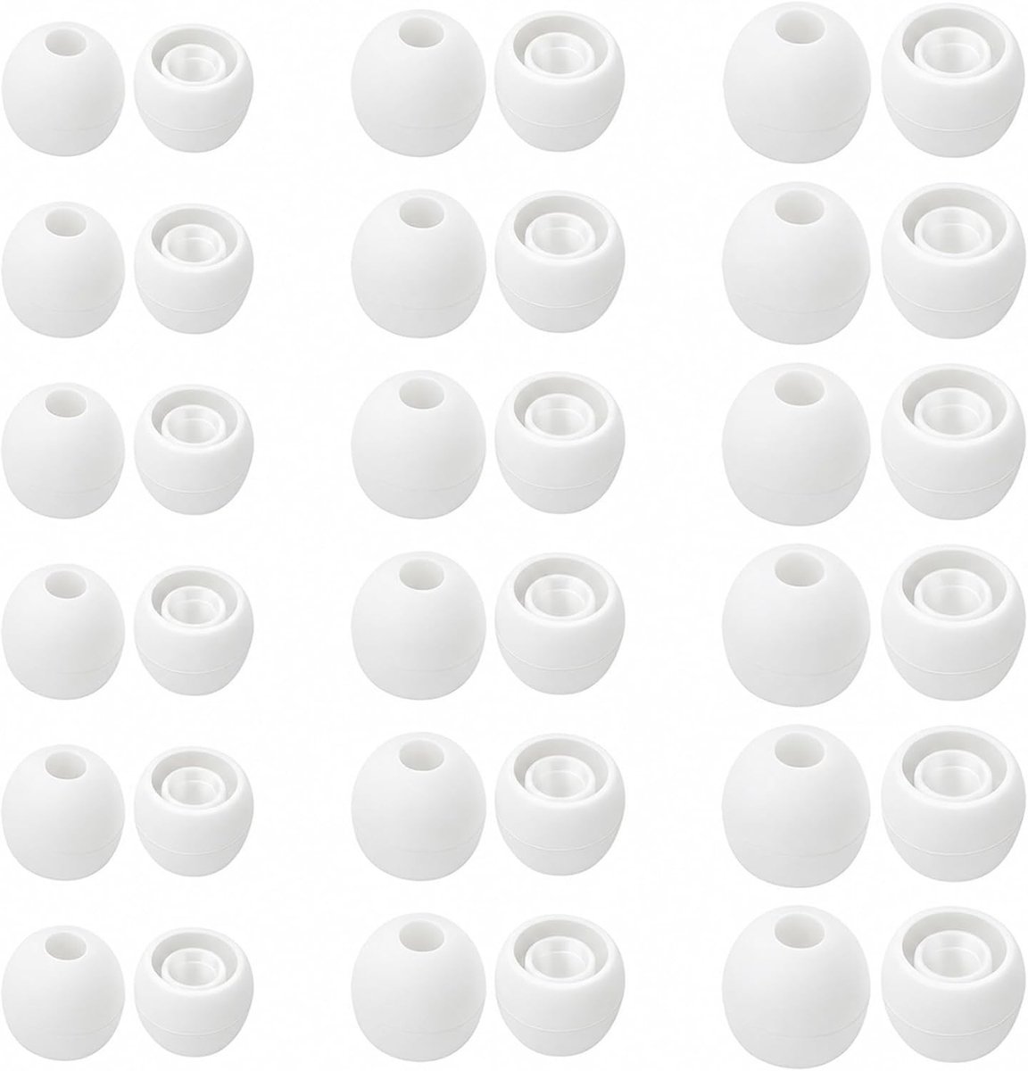 36 stuks siliconen oordopjes vervangingen, 14/12/10 mm opzetstukken voor koptelefoons, comfortabel en duurzaam, geschikt voor diverse modellen