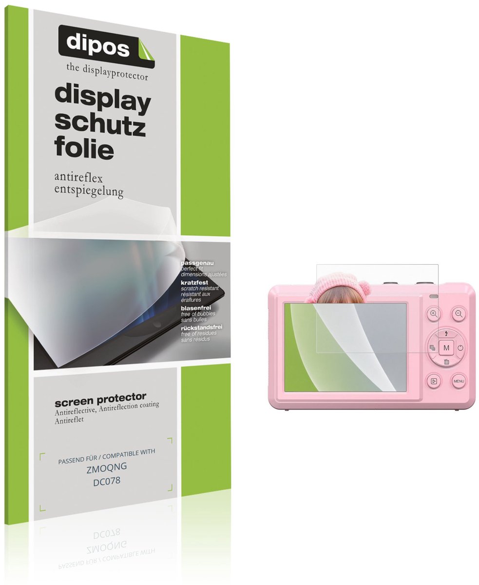 dipos – 4x Matte Beschermfolie geschikt voor ZMOQNG DC078 | Krasbestendige & antireflecterende Screenprotector Ultra-Thin