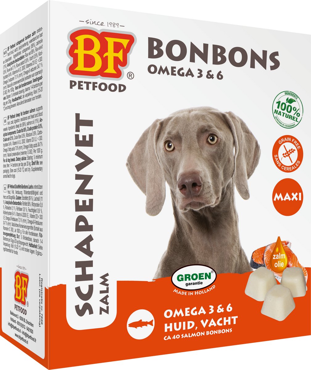 BF Schapenvet Maxi Bonbons Zalm (16x40 Stuks)