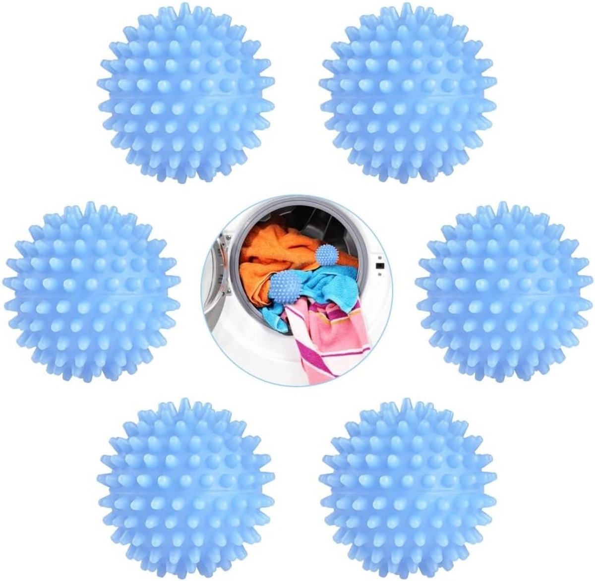 Wasmachine Drogerballen - PVC - Herbruikbaar en Milieuvriendelijk - Tijdbesparend en Efficiënt - Voor Thuisgebruik