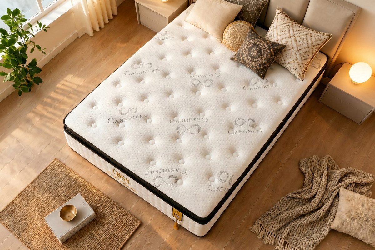 BSS Bedding Paris - Pocketvering Matras met Topper 160x200 cm thumbnail 5