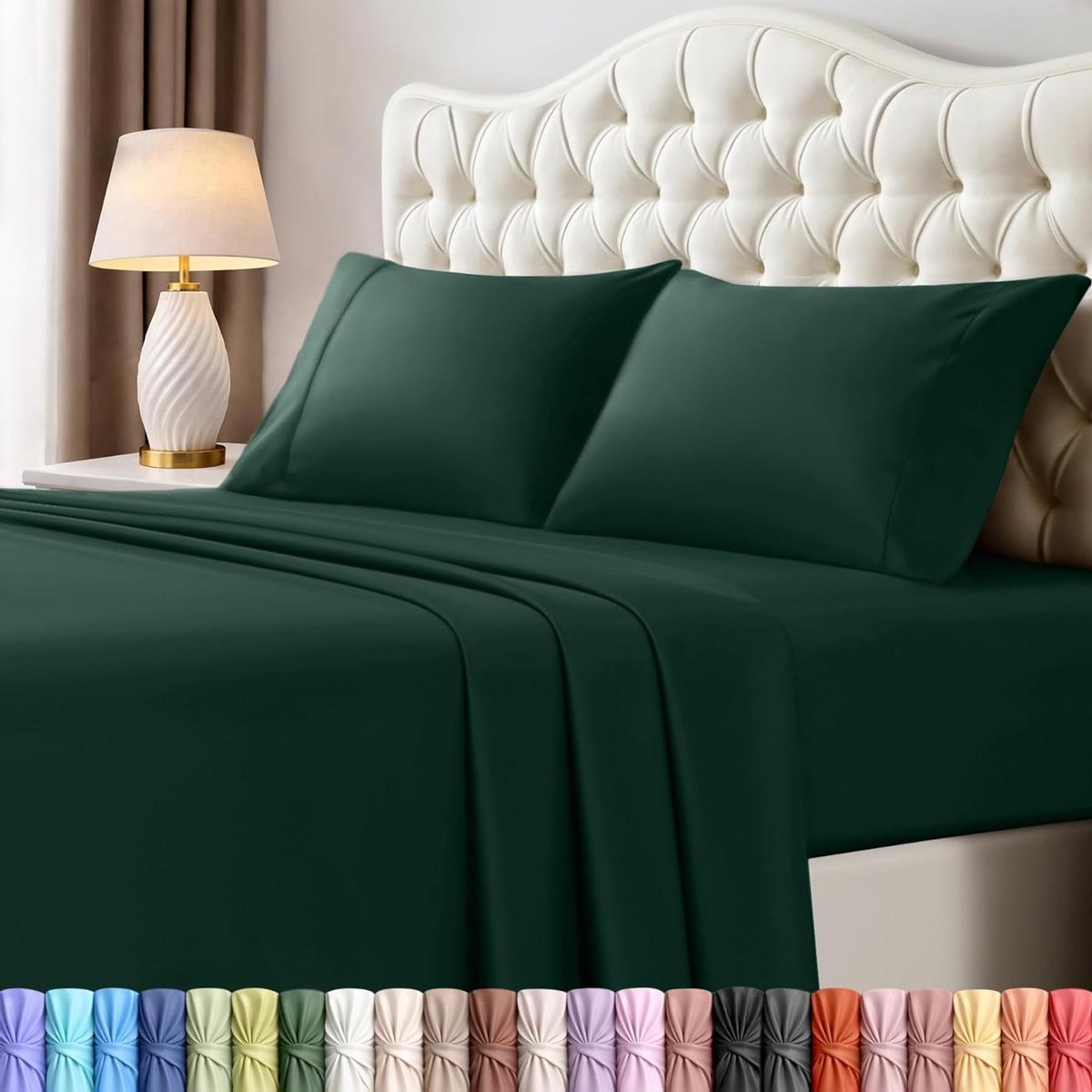 Beddengoedset 4-delig - Laken set - Comfortabel slapen - Geborsteld microvezel - Kingsize 