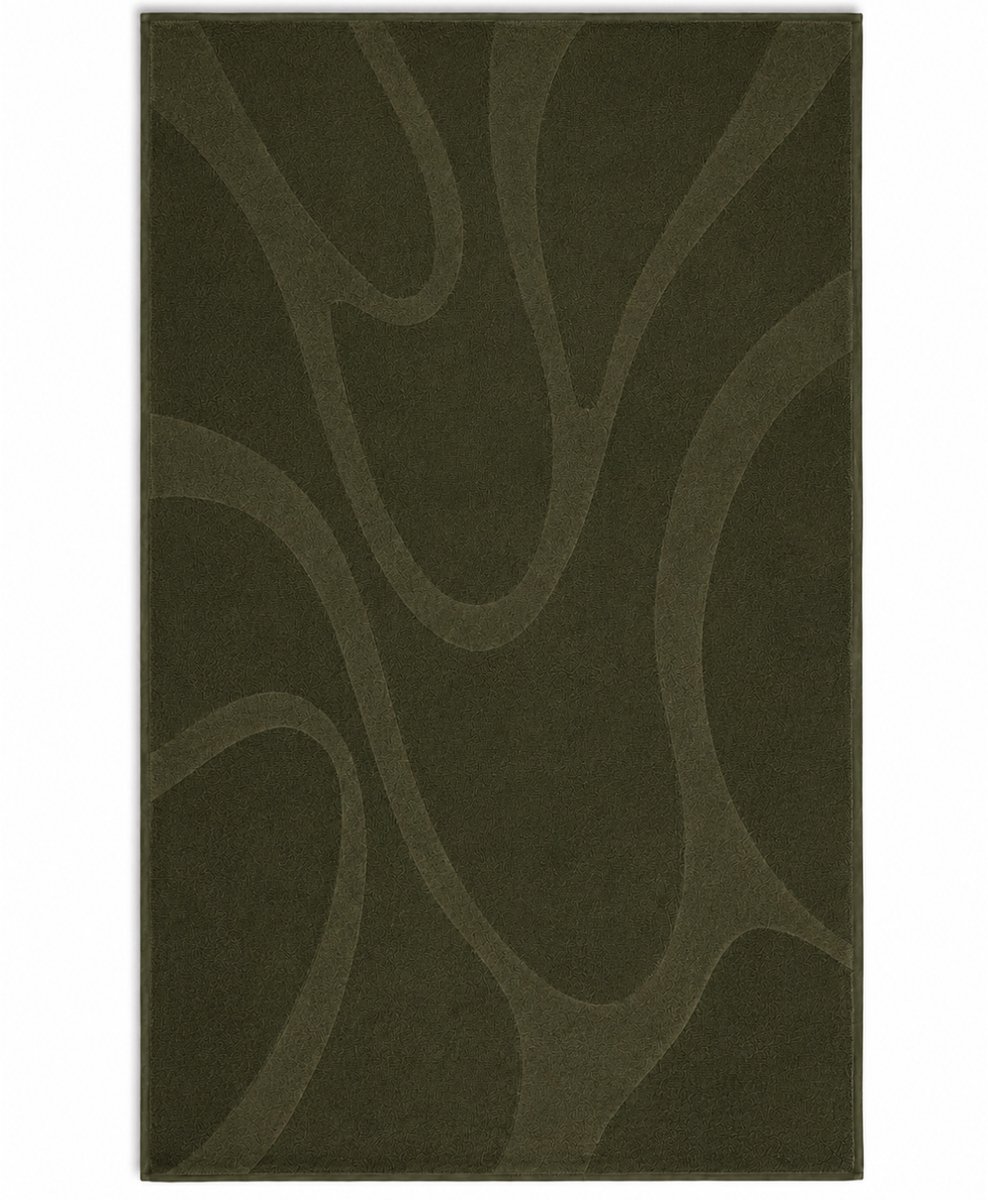 Funnies Strandlaken XXL 100x200 cm - Waves Forest - 500 gram/m2 Dik - Strandhanddoek Volwassenen - Sneldrogend en Zacht Katoen - Luxe Badlaken - Badhanddoek - Velours