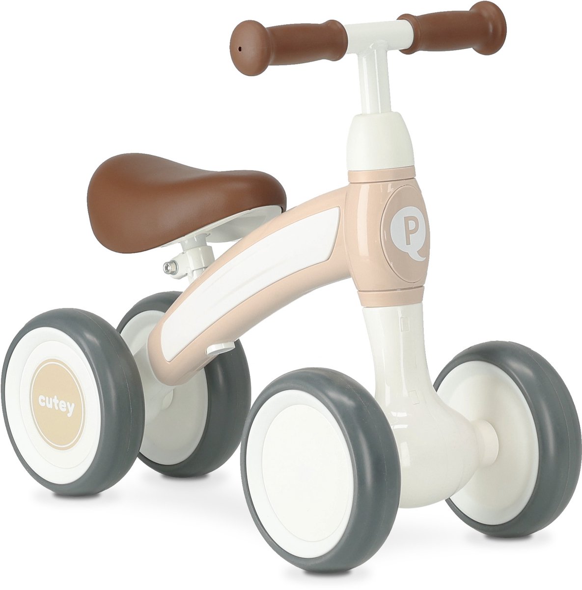 Qplay Cutey Loopfiets - Peuter Balansfiets - Lichtgewicht - Beige