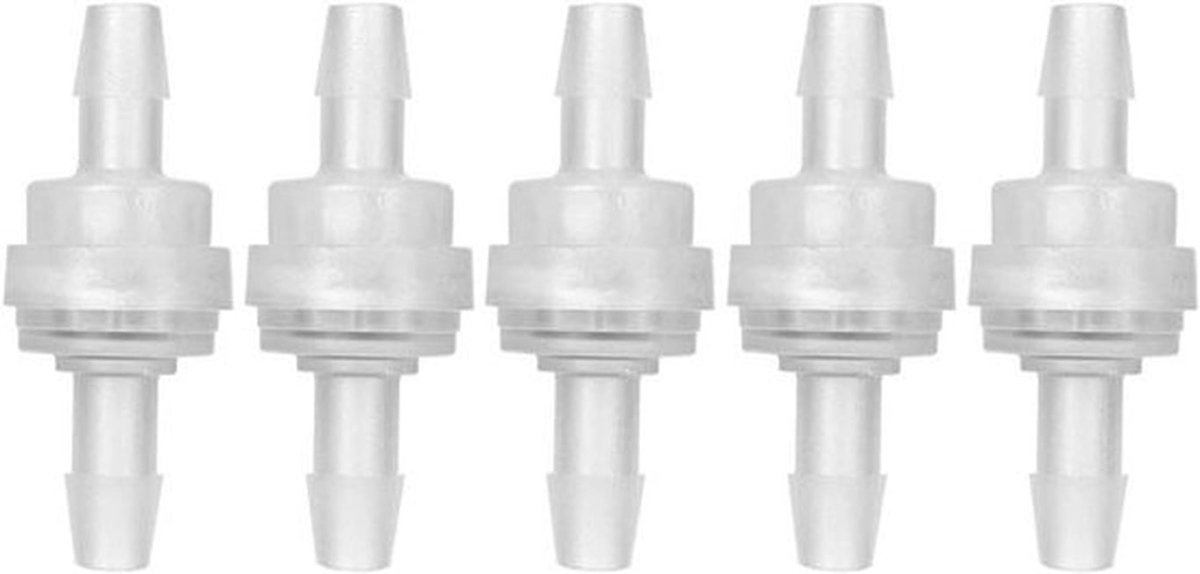 Terugslagklep voor waterbehandeling - Set van 5 (6mm)
