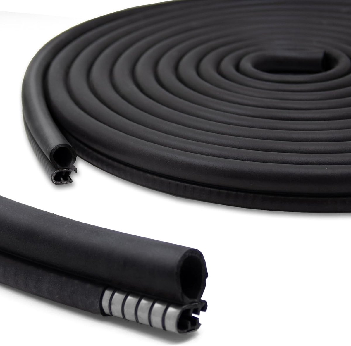 Deurafdichting van 12 meter, 18mm EPDM-rubber voor geluidsisolatie, waterdicht en geschikt voor campers, vrachtwagens en boten.