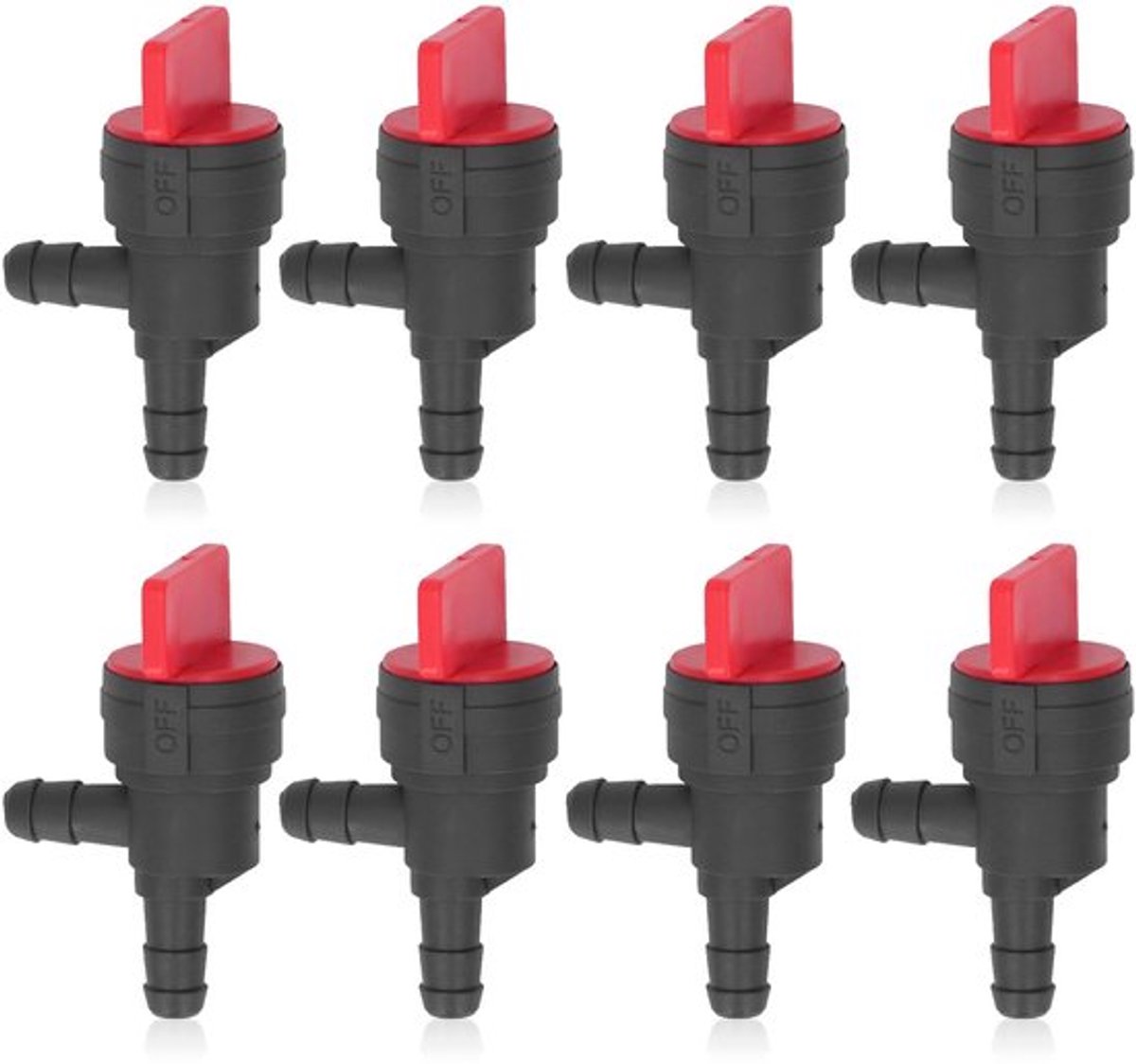1/4in 90 Graden Brandstofafsluitklep met Rechte Gasklep, Perfecte Accessoire voor Oregon, MTD, Cub Cadet, Stratton