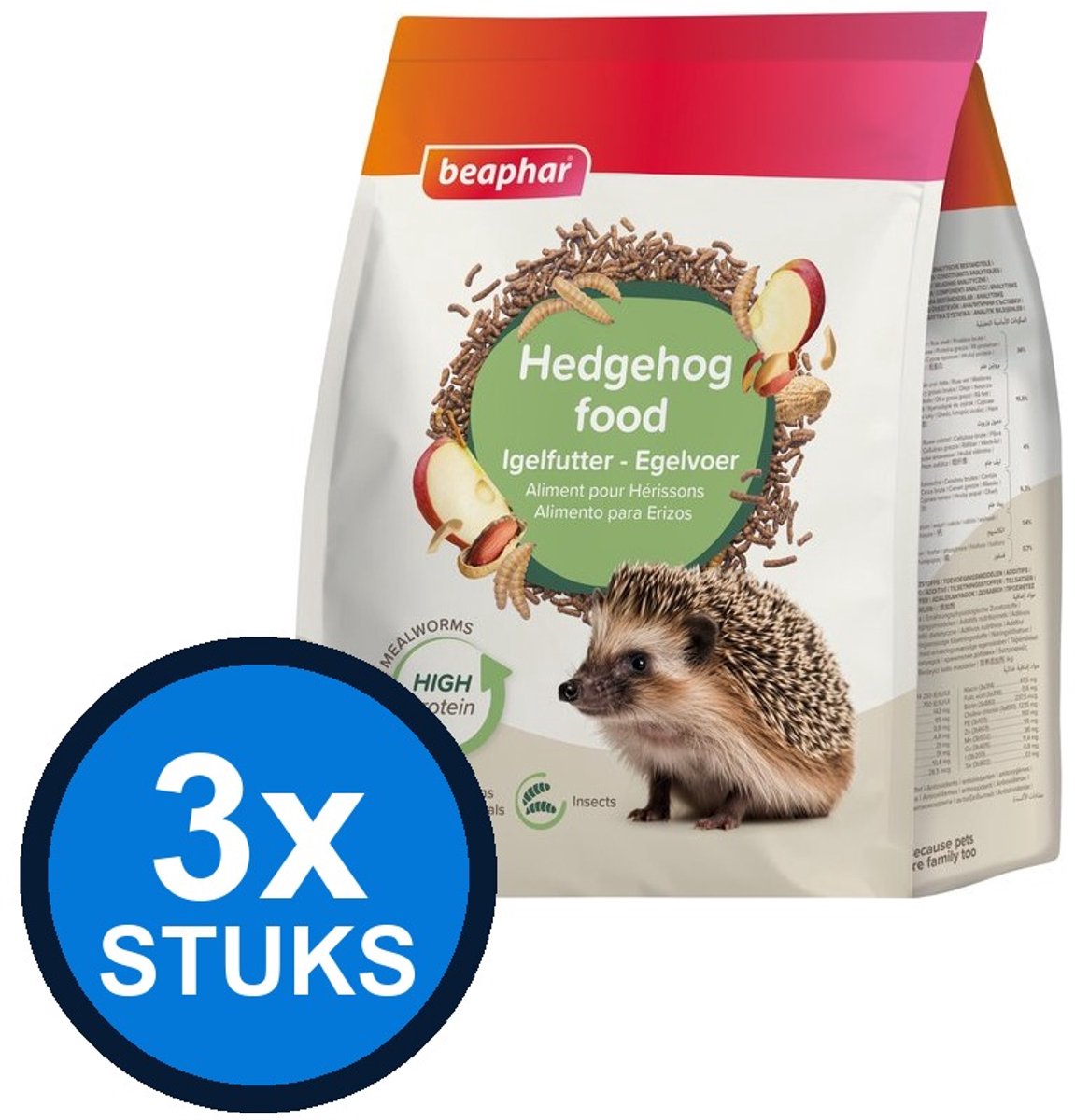 3x Beaphar - Egelvoer 1kg