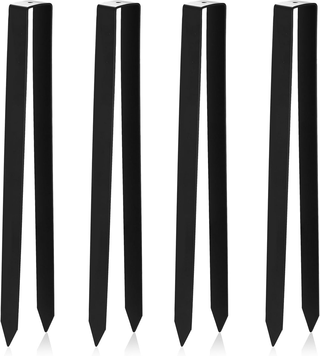 SnelShoppen - 4x Rozenboog Grondankers U-Pegs - Stabiliteit voor Tuin, Hoge Kwaliteit Poedercoated Metaal, Ideaal voor Rozenbogen en Tuinhekken