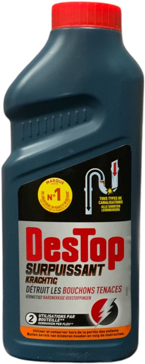 Destop - Ontstopper - Vloeibaar - Ultra - Zwart - 500ml