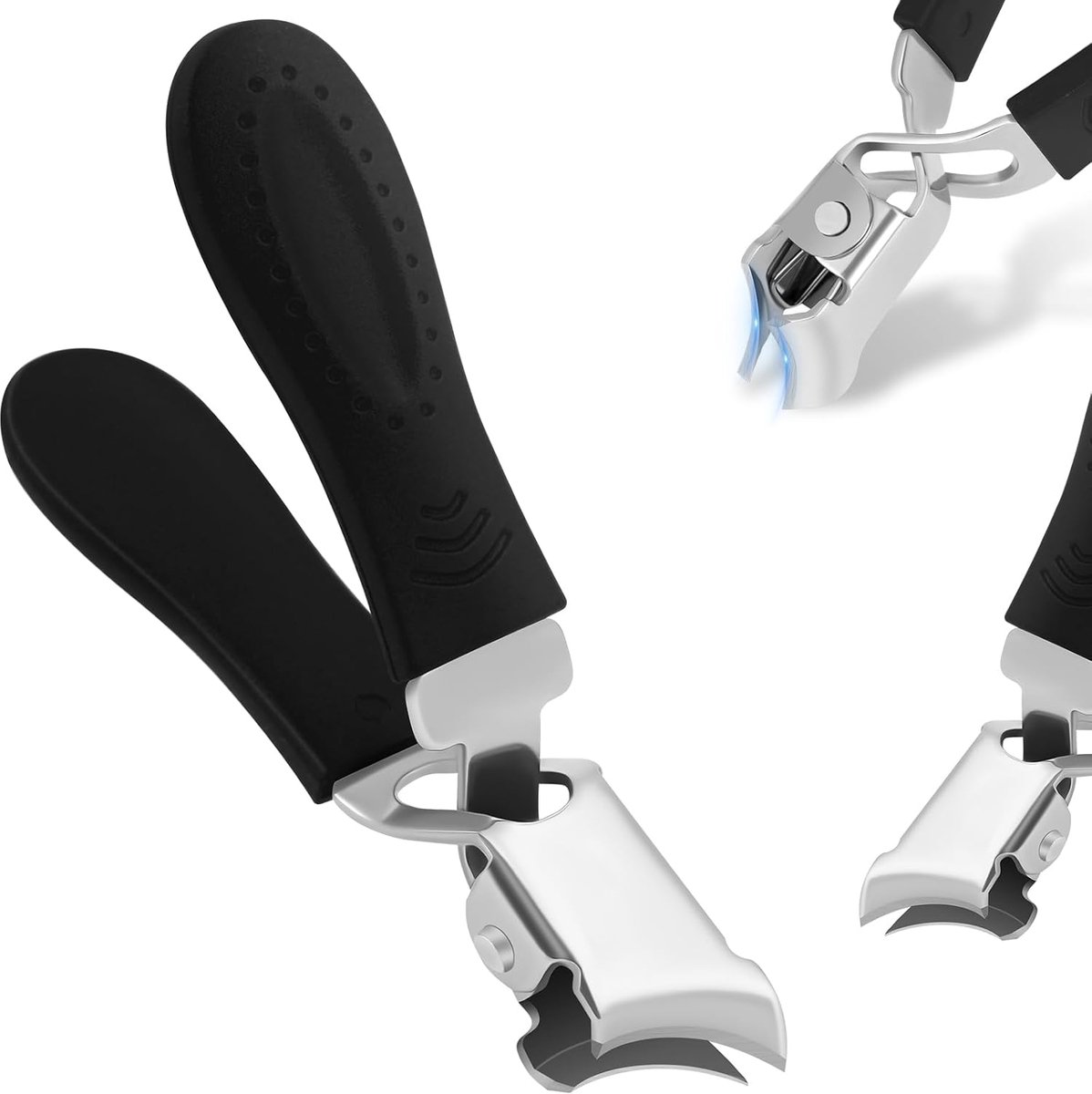 SnelShoppen - Angled Nagelknipper voor Dikke Nagen, Slanted Jaw Design, Splashproof, Geschikt voor Mannen, 1 Stuk, Professionele Nagelverzorging voor