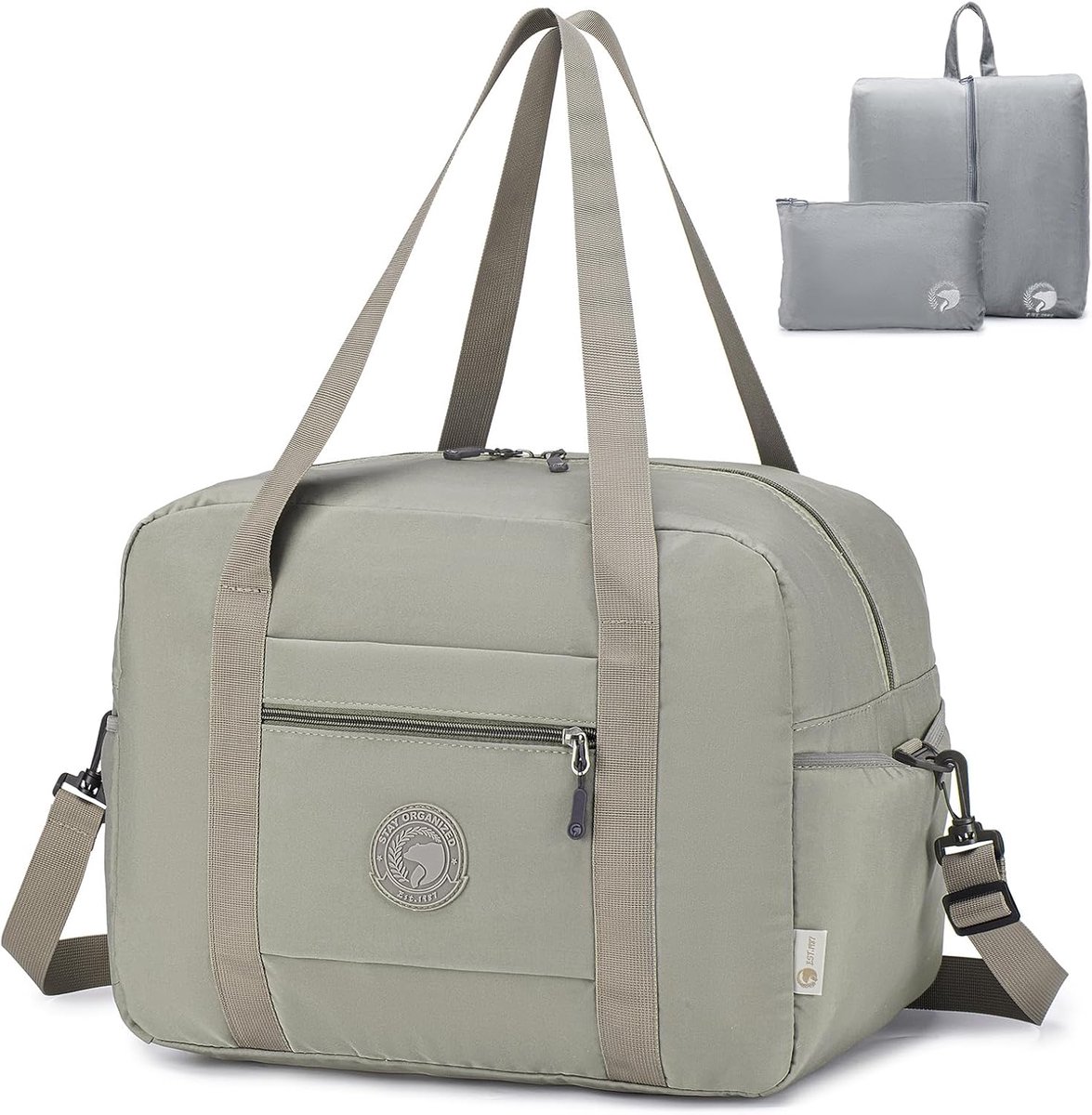SnelShoppen - Travel Bag Hand Luggage 40x30x25 cm - Vouwbare Weekend Bag - Sporttas 30L - Waterdichte Handbagage voor Mannen en Vrouwen - Ideaal voor
