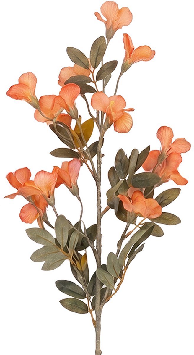 Clayre & Eef Kunstbloem Oranje Kunststof