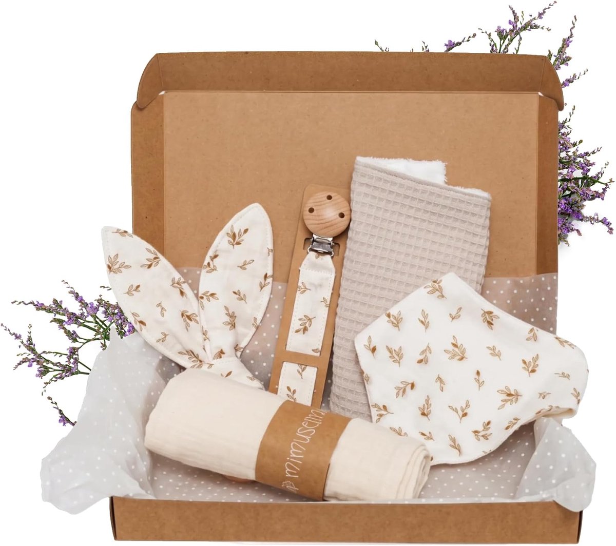SnelShoppen - Newborn Gift Set - Originele Cadeauset voor Baby's - Diverse Maten (Small, Sahara) - Perfect voor Jongens en Meisjes