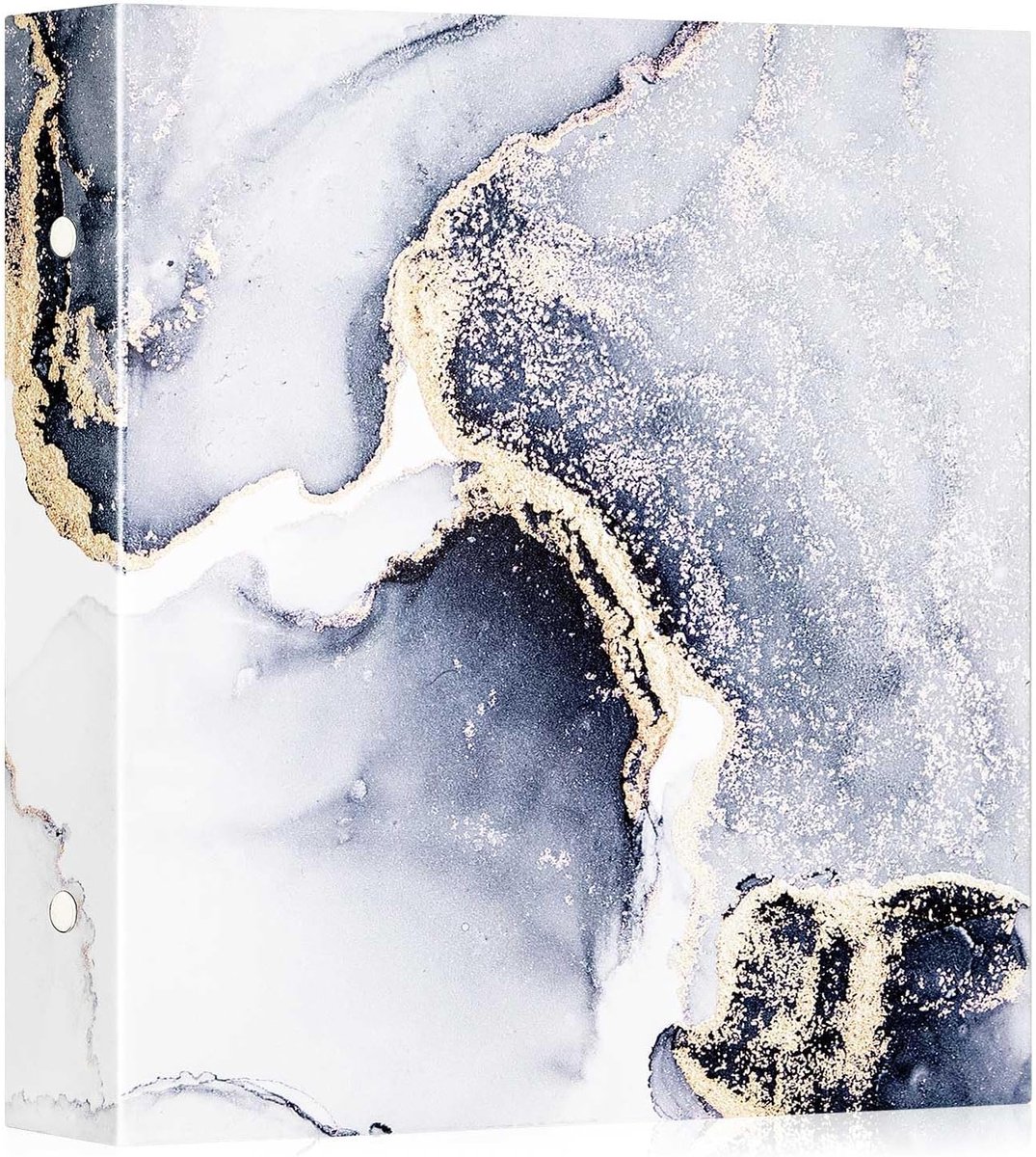 SnelShoppen - Fotoalbum 6x4 inch, 600 Compartimenten, Luxe Leren Hard Cover, Grote Fotoboek voor 600 Foto's, Zwart Platina