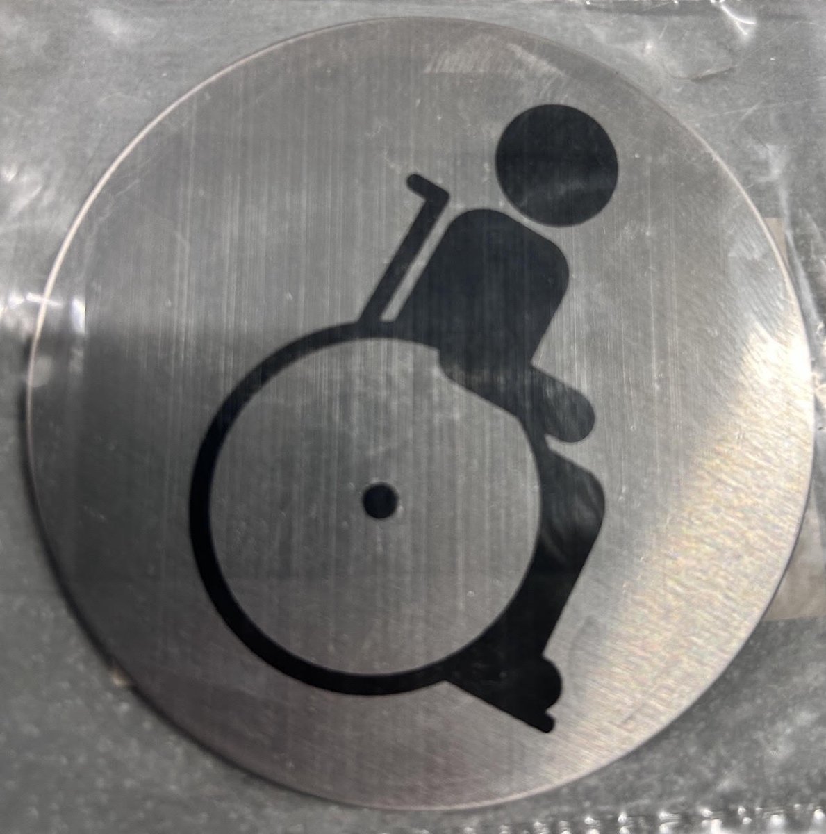 Deurbordje pictogram gehandicapt Yale 83 x 0.8 mm