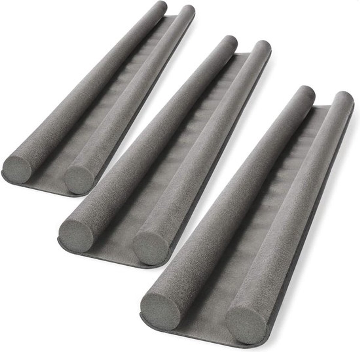 Tochtstrips voor deuren - deurbodemafdichting - tochtstopper met dubbele afdichting - bescherming tegen tocht en geluid - 86 cm