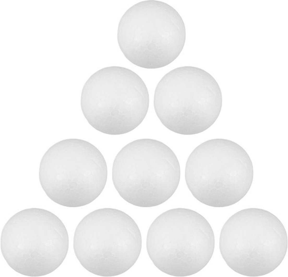 10 Stuks Piepschuimballen voor Kerstdecoratie - DIY Knutselballen 4 cm