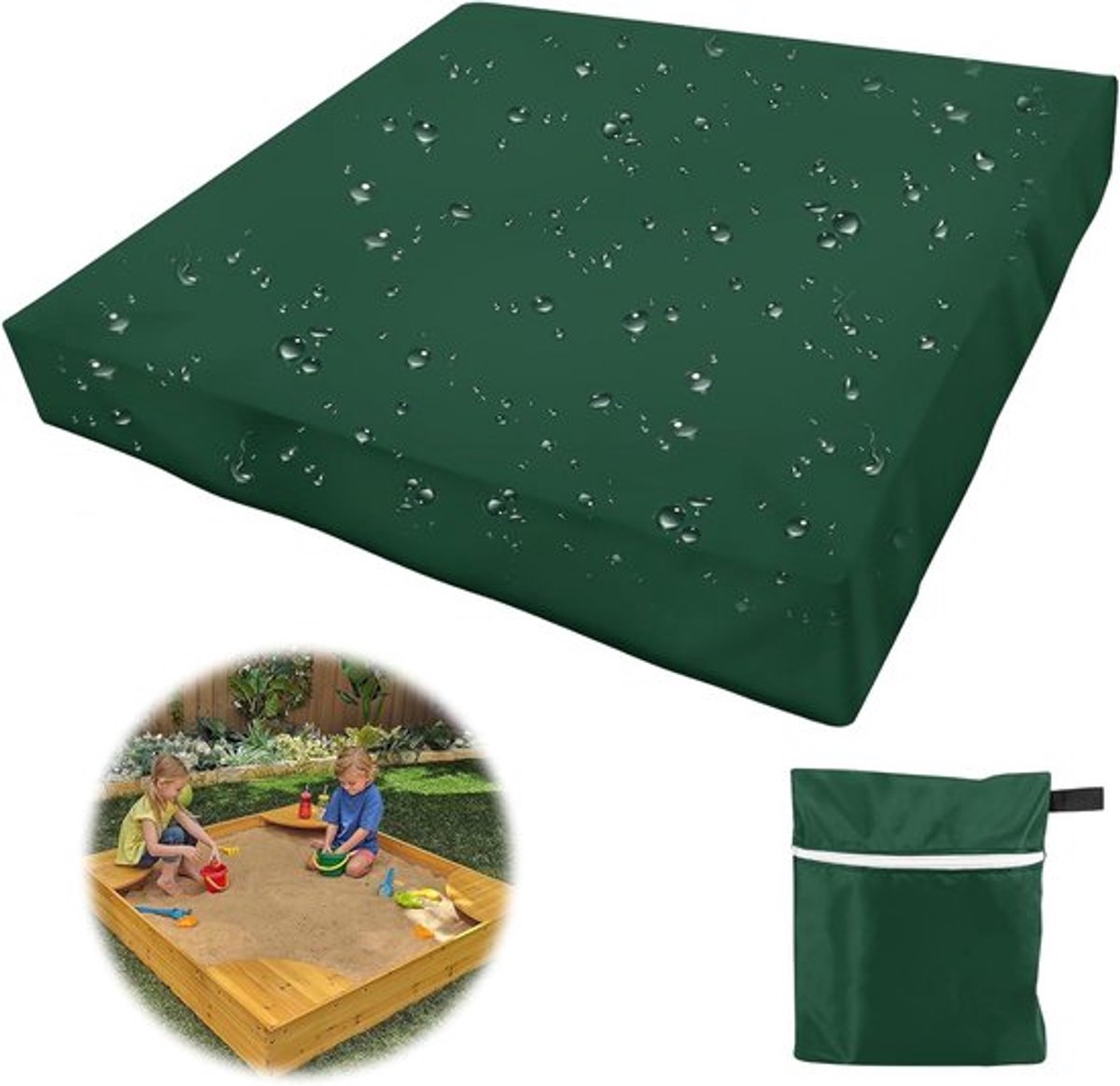 Beschermende Zandbakhoes van 150 x 150 cm met Trekkoord voor Optimale Weerbestendigheid