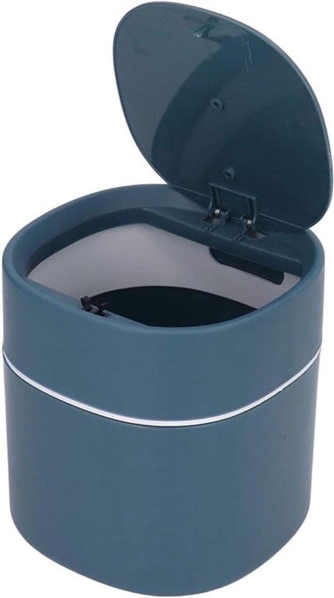Mini Desktop Afvalbak Met Deksel – Compacte Vuilnisemmer Voor Kantoor En Badkamer