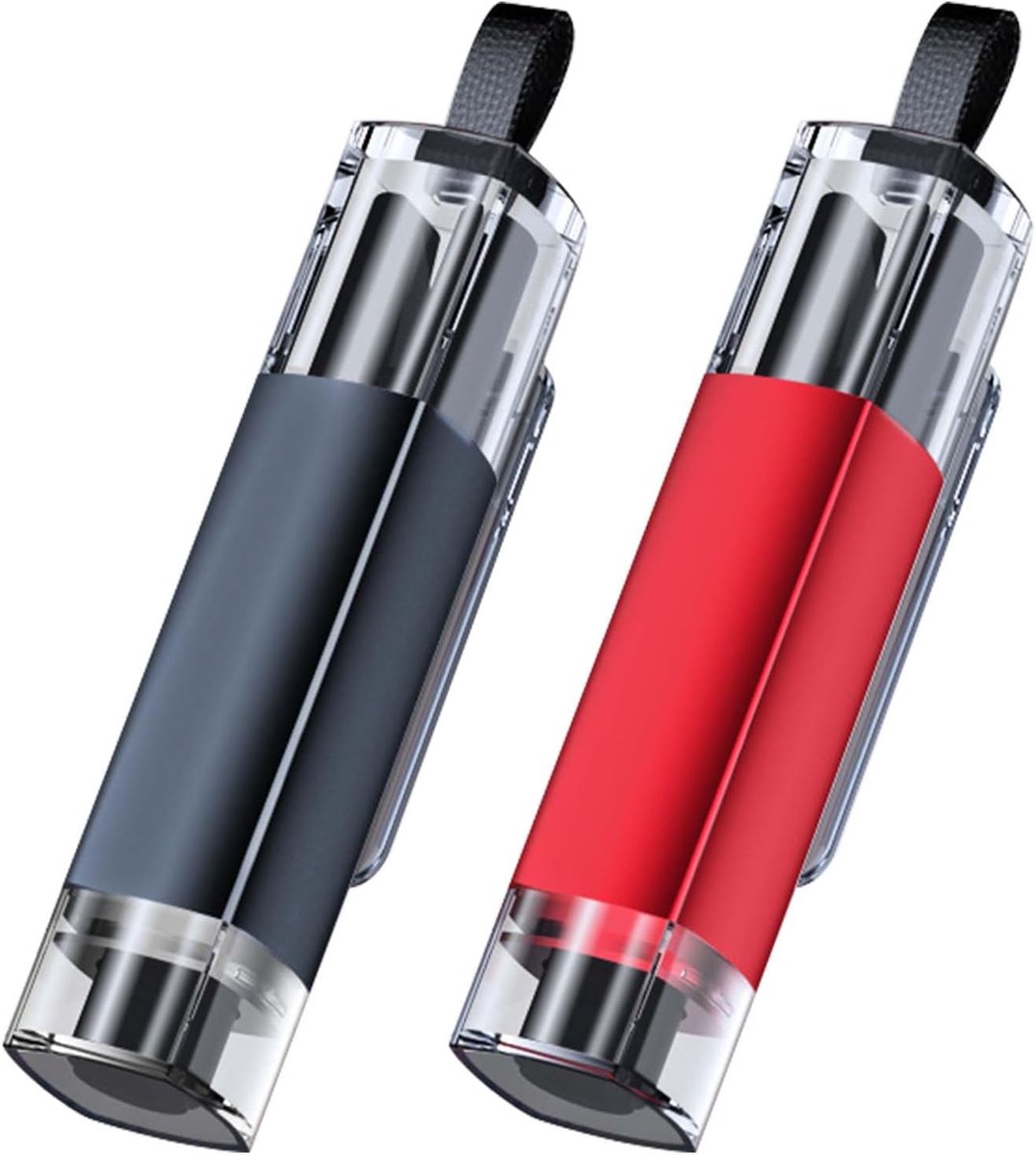 SnelShoppen - 2pcs Auto Glas Breker met Houder, 2-in-1 Veiligheidsgordel Snijder en Glas Breker, Noodelement Veiligheidshamer met 2 Testglazen voor Al