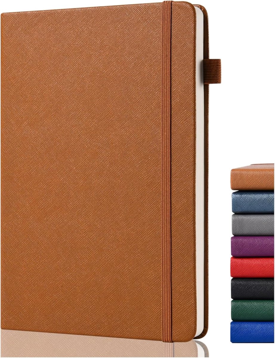 SnelShoppen - Bullet Dotted Journal Notebook A5, 140gsm Dotted Papier, 152 Pagina's, Hardcover, Penhouder, Achterzak, Ideaal voor Notities, Plannen, S