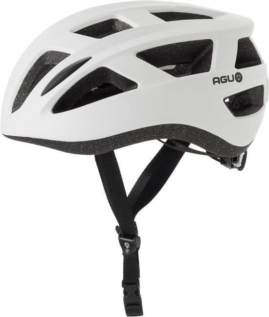 AGU Attivo - Fietshelm - In-mould helm - Unisex - 58-61cm - 18 ventilatieopeningen - Direct-dial systeem - Wit - L/XL van AGU — afbeelding 4