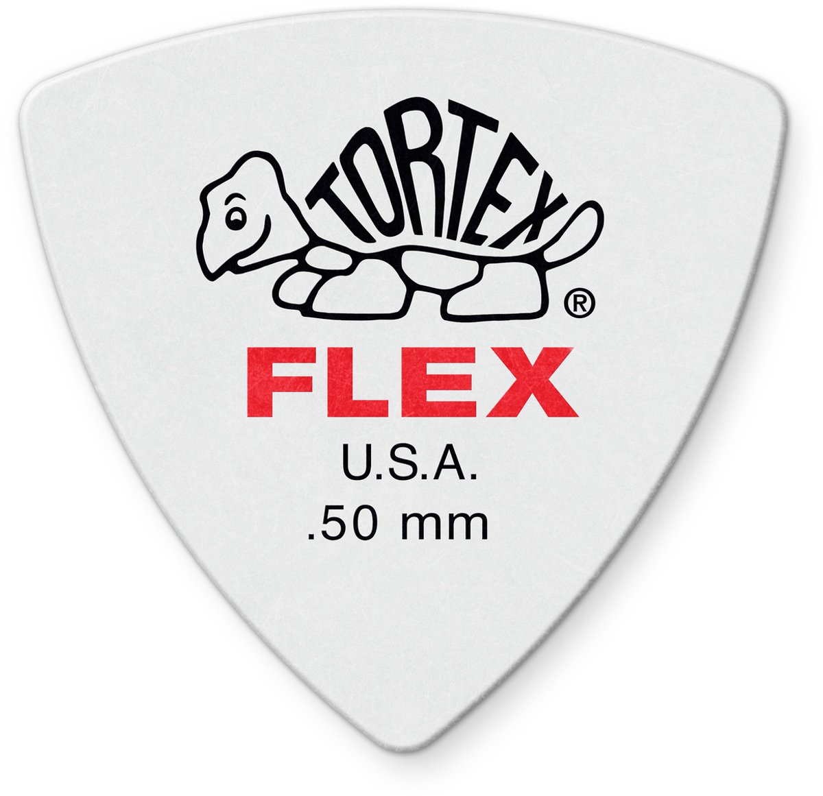 Jim Dunlop Tortex Flex - Plectrums - Triangle - 0,50 mm - Player's Pack 6 Stuks