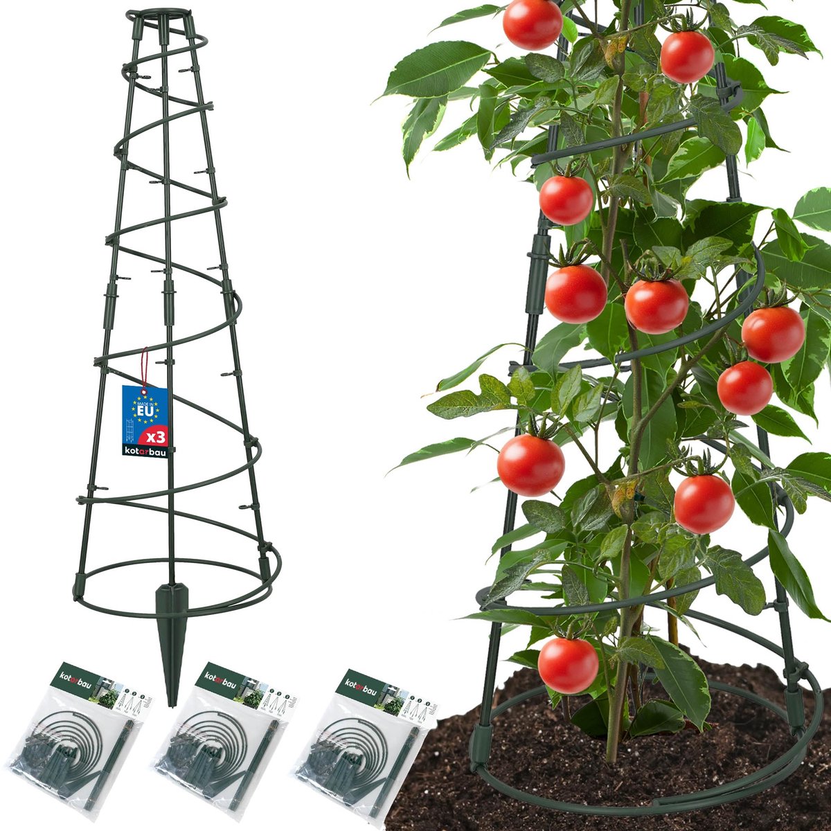 KOTARBAU 3 StuksPlantensteun, Trellis voor Klimplanten, Plant Trellis Ø 25cm