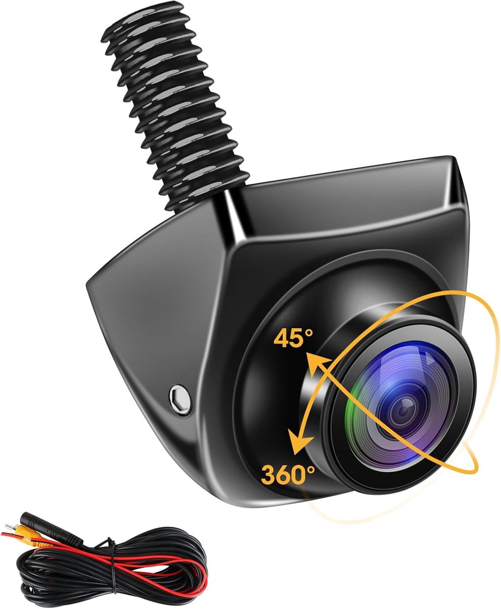 SnelShoppen - AHD 1080P Achteruitrijcamera met 360° Draaibaarheid, 170° Groothoek, Geschikt voor Camper, Aanhanger, Woonwagen, Bestelwagen en Pick-up