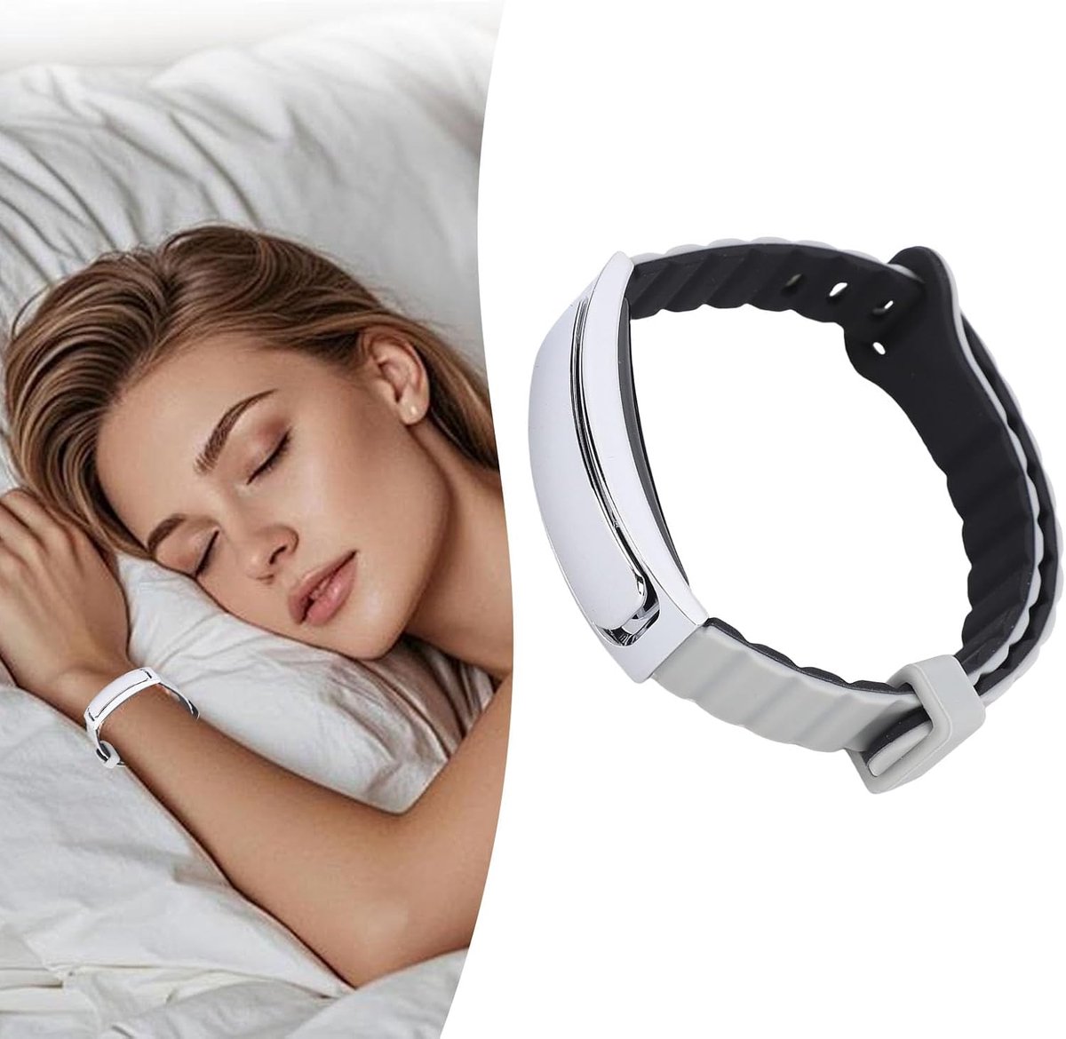SnelShoppen - Smart Armband Fitness Tracker met Stappenteller, Slaapmonitor, Multi-sportmodi, Afstandsbediening voor Selfies, IP68 Waterdicht Zilver v