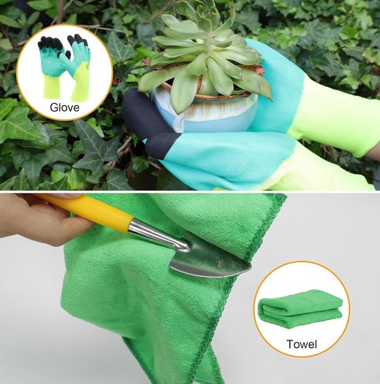SnelShoppen - Bonsai Set Tuin Gereedschap Kit voor Beginners - Mini Hark, Brede Spade, Kleine Troffel, Luchtstofblazer - Perfect voor Tuinieren en Pla van Snelshoppen — afbeelding 2