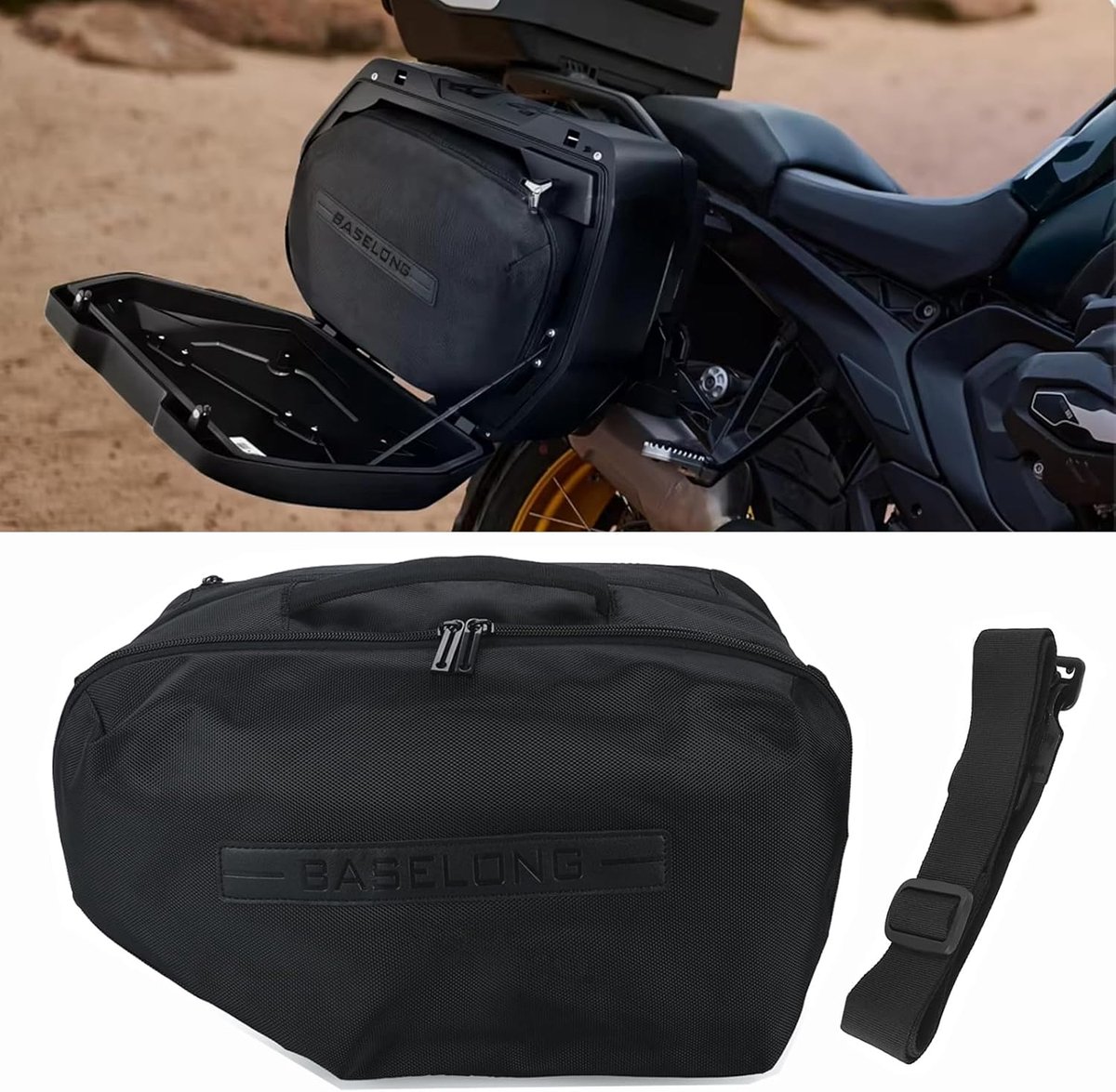 SnelShoppen - Universele Motorfiets Binnentassen voor Zadeltassen en Koffers - Waterdicht Nylon voor R1200GS, R1250GS, R1300GS, F850GS - Geschikt voor