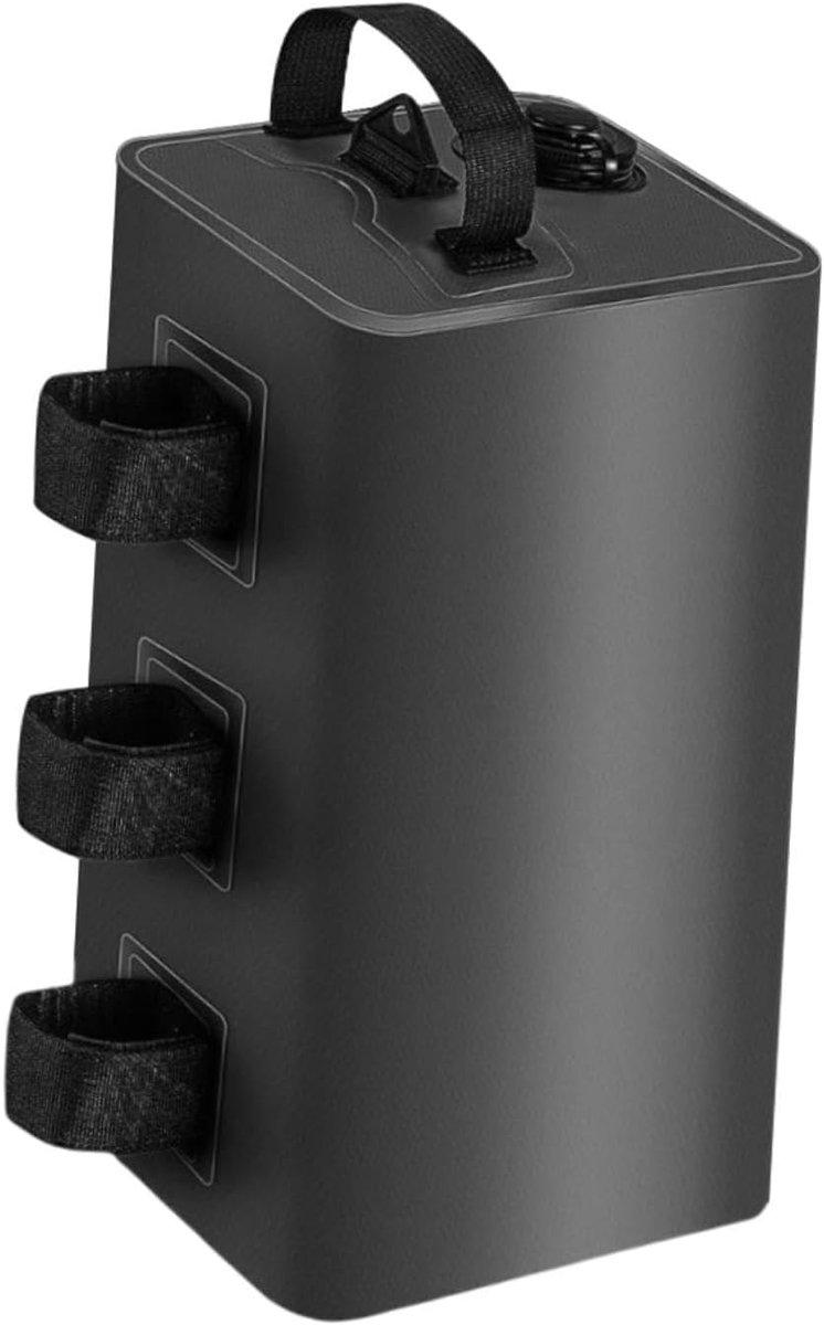 Parasolgewicht waterzak - 10 liter - vulbare verzwaringszak voor partytent, parasol of advertentietent - zwart - 1 stuk - 33,5 x 19,5 cm